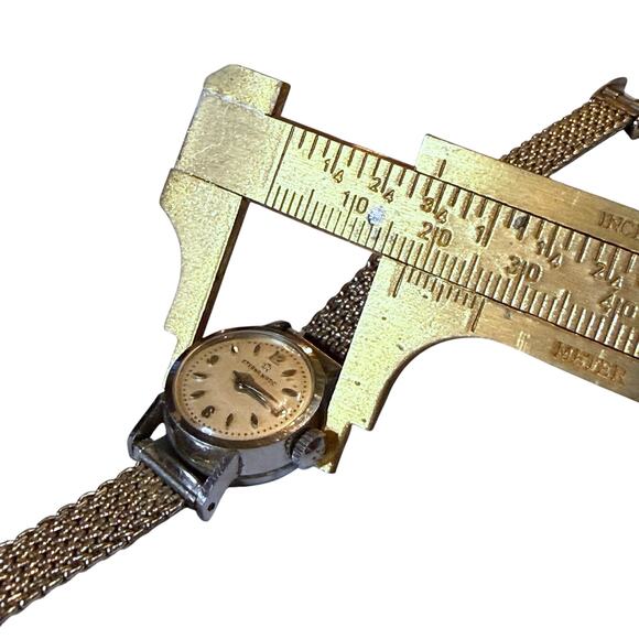 Vintage Eternamatic Cocktail Watch Ladies Automatic 10KT GF White Gold WORKS main image 5